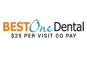 Best One Dental logo representing a trusted dental provider accepted by select dental insurance plans offered through 77-Call-Pete.