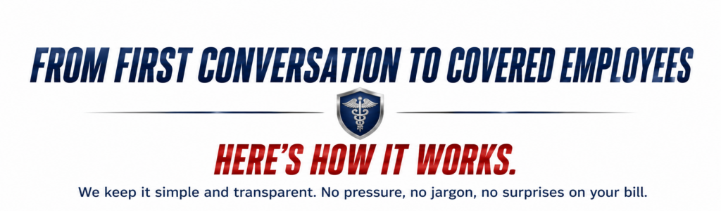 77-Call-Pete family standing together with the slogan "A Broker That Actually Brokers," representing an independent health insurance brokerage that compares plans from multiple insurance carriers.