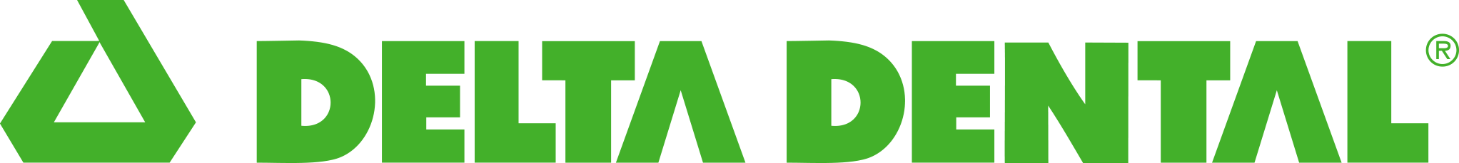 Delta Dental logo representing one of the nation's leading dental insurance providers available through 77-Call-Pete.